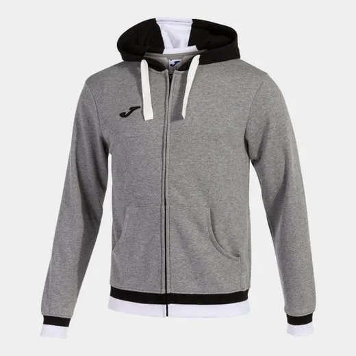 CONFORT II ZIPUP HOODIE MELANGE GREY BLACK