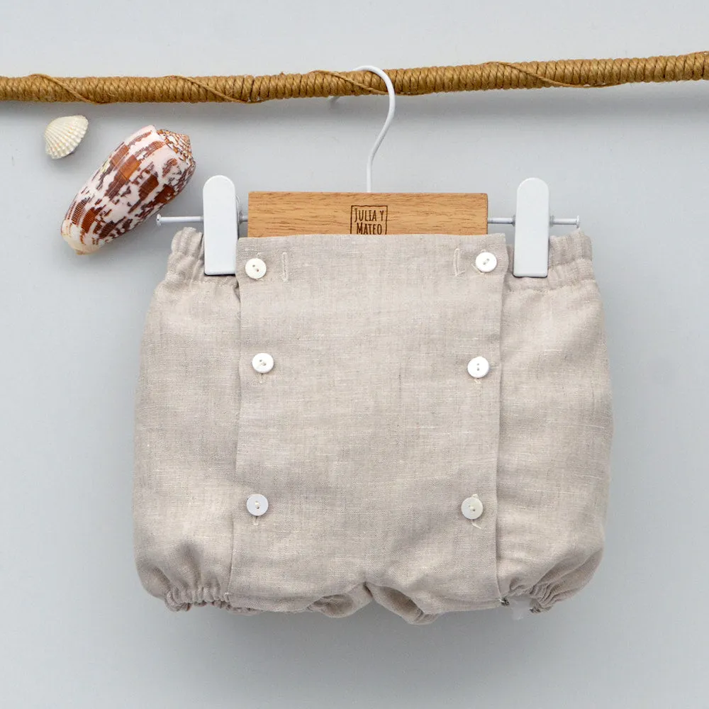 Conjunto bebé lino Leo