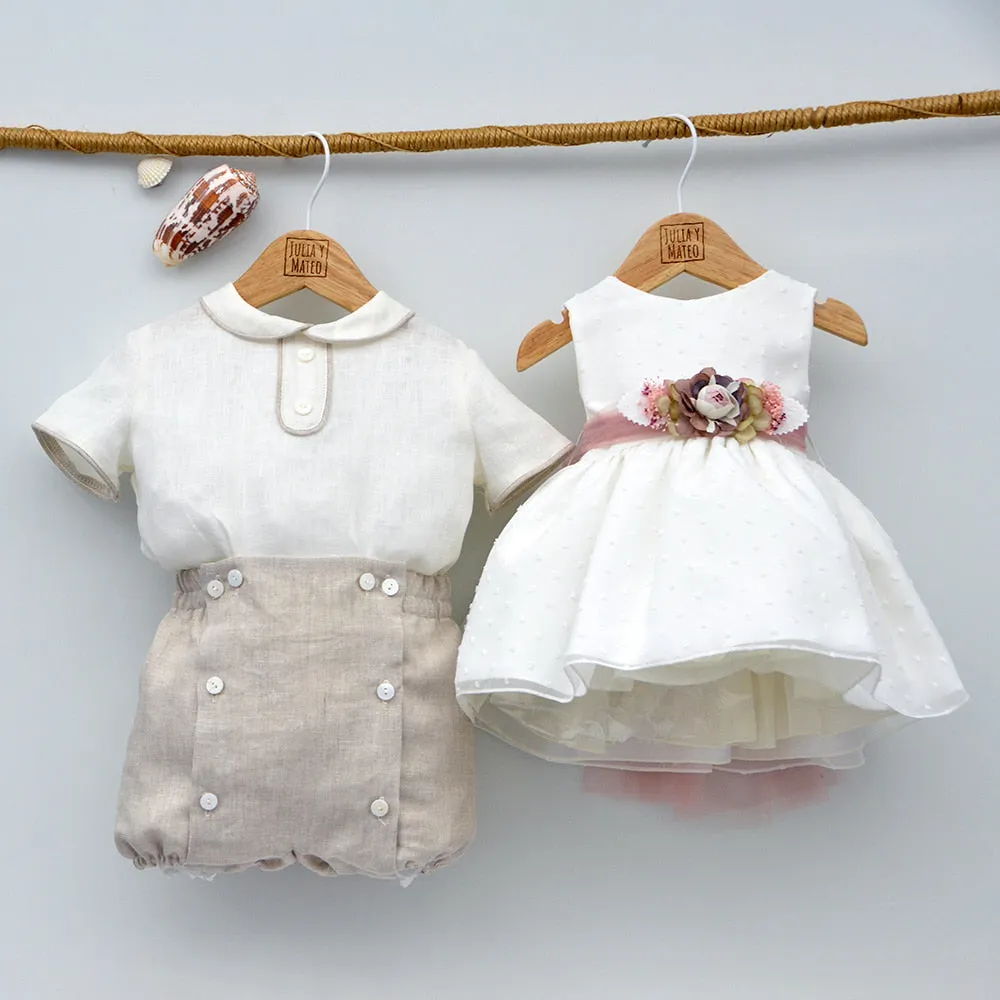 Conjunto bebé lino Leo