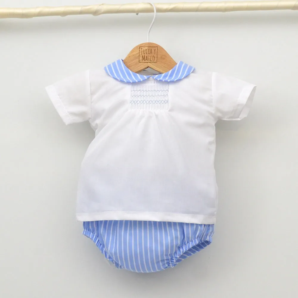 Conjunto bebé Manuel con camisa y ranita