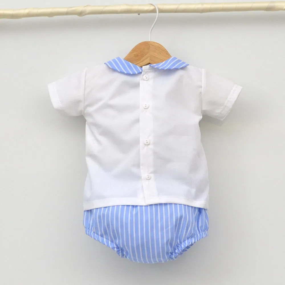 Conjunto bebé Manuel con camisa y ranita