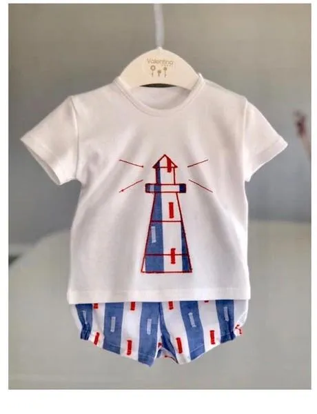 conjunto camiseta ss20185 valentina bebes