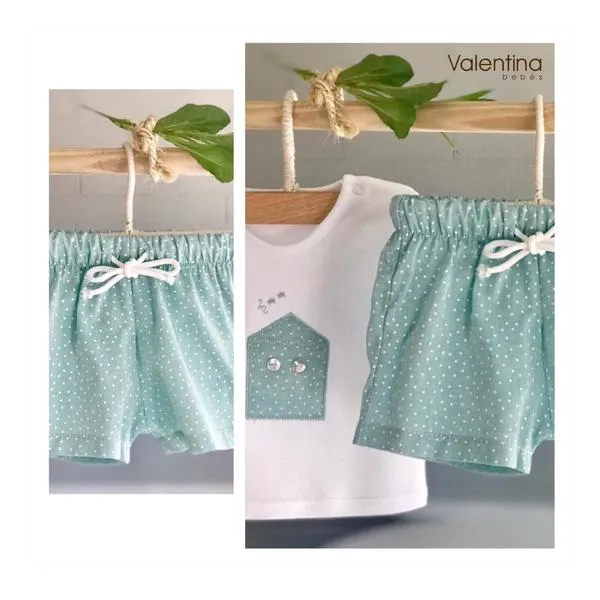 conjunto camiseta ss2057 valentina bebes