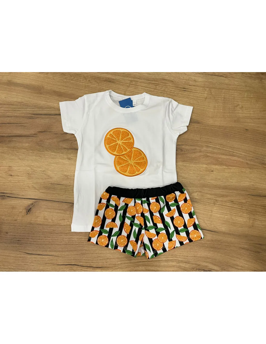 Conjunto de baño para bebé niño Naranja Rayas