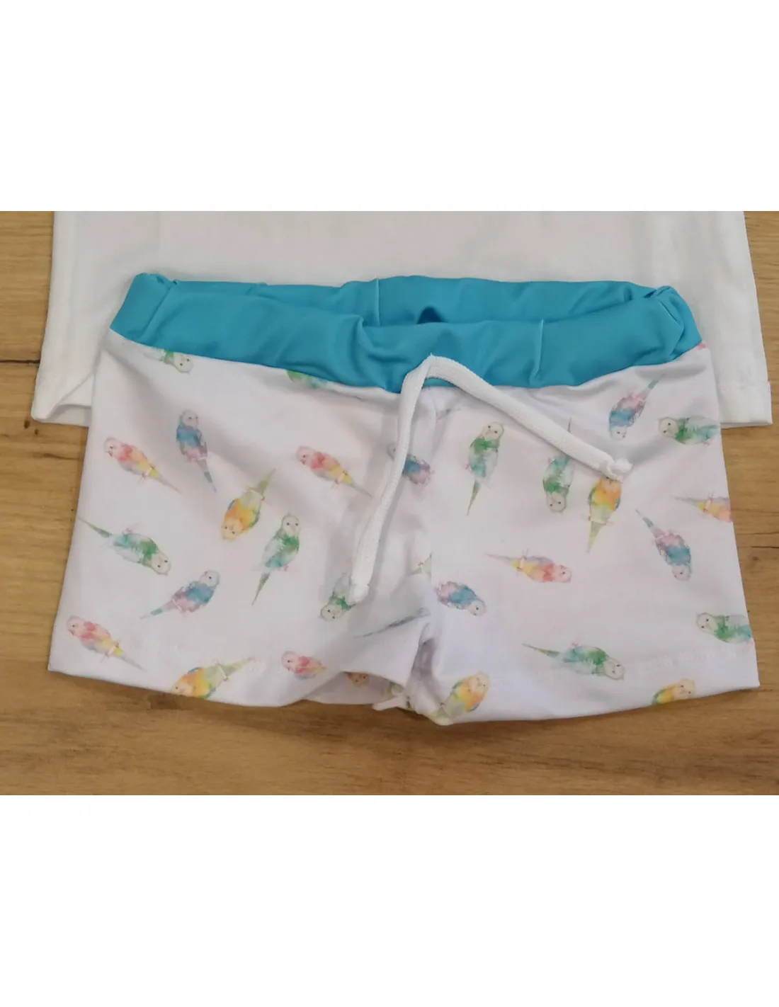 Conjunto de baño para bebé niño Pajaros posados