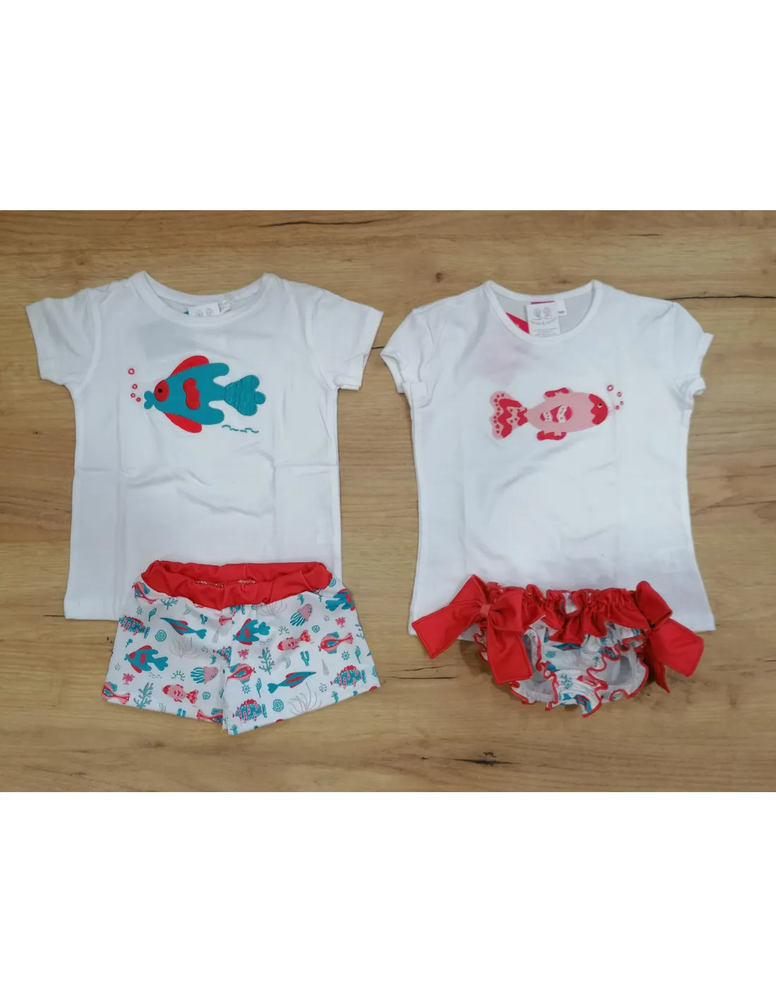 Conjunto de baño para bebé niño Pececillo pompa