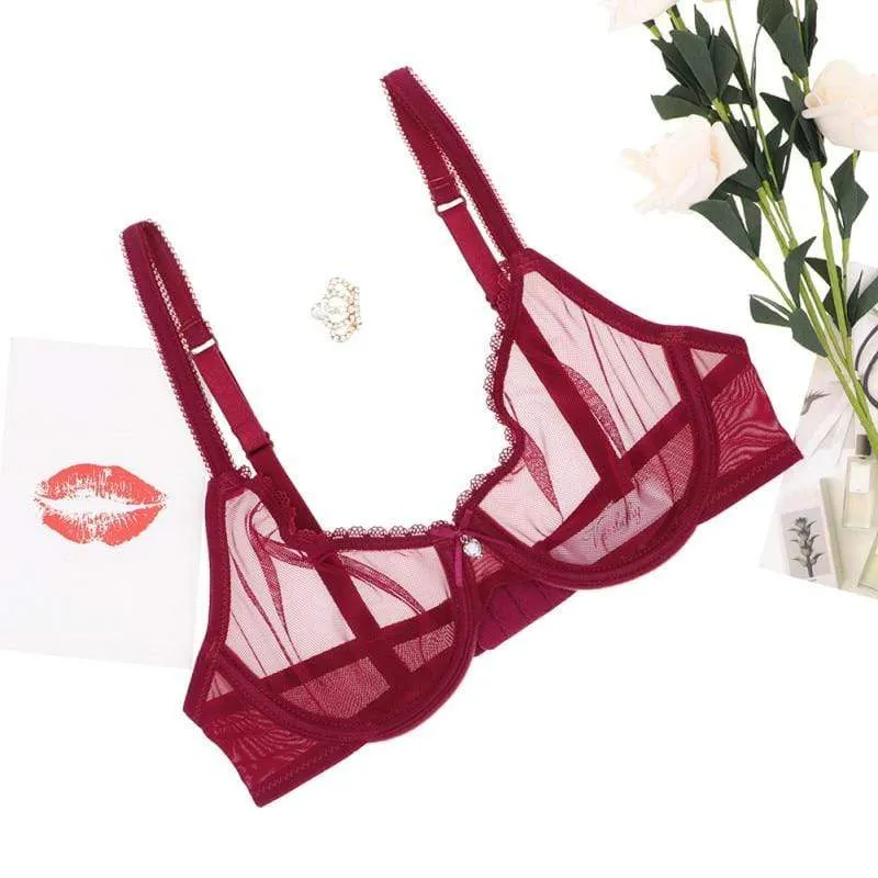 Conjunto de lencería de malla con medias Amelie