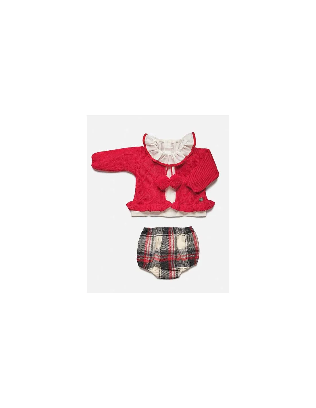 Conjunto Niña 3 Piezas Rojo Juliana Familia Alas para Volar