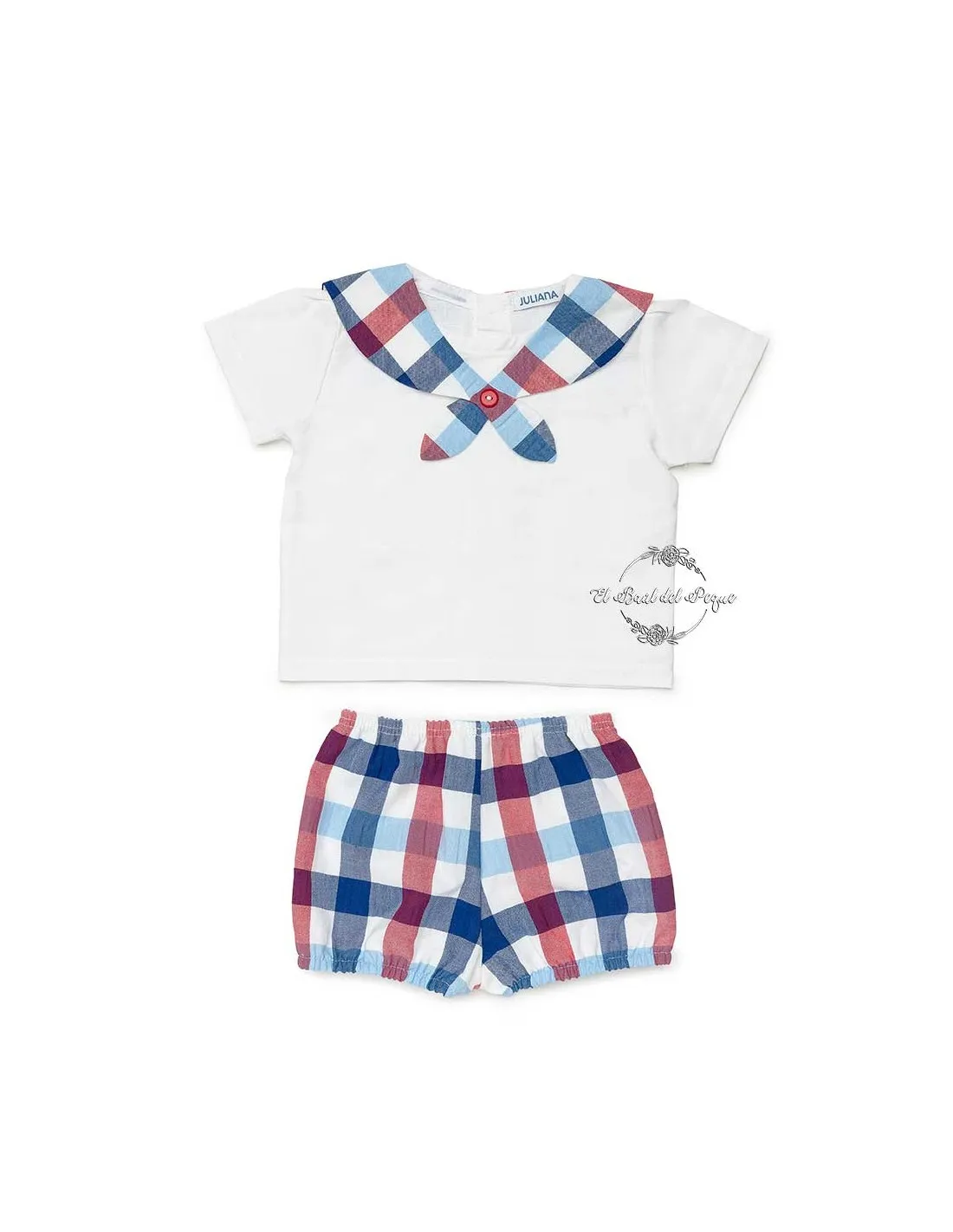 Conjunto Niño Juliana Cuadros  Cuello Marinero Familia Advocat