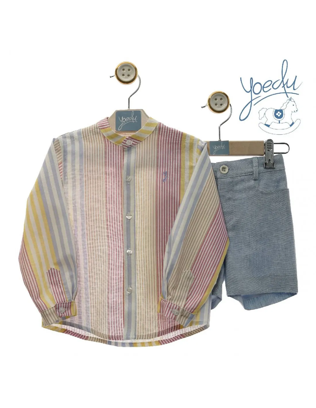 Conjunto para niño con pantalón bermuda Norah de Yoedu