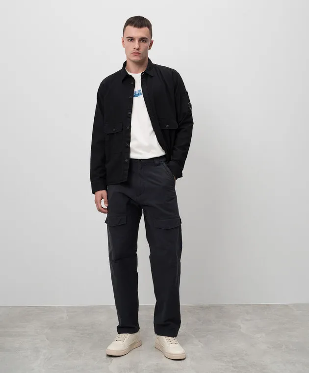 C.P. Company Emerized Regular gray corduroy cargo pants