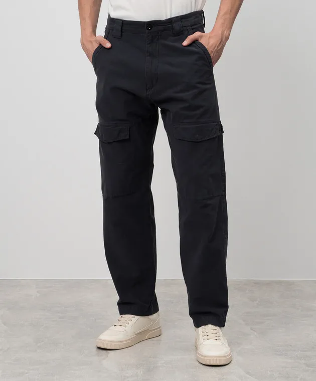 C.P. Company Emerized Regular gray corduroy cargo pants