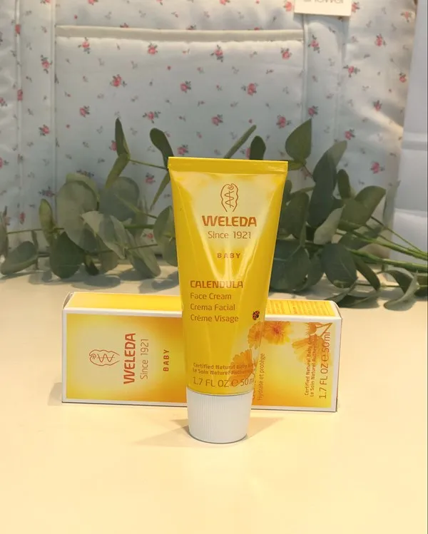 Crema de calendula para la cara del bebe 50 ml Weleda.