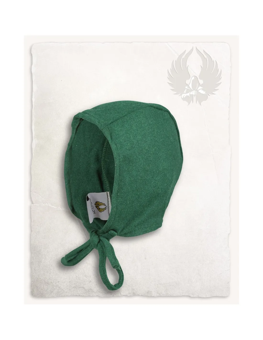 Crespina medieval de campesino Martinus, lana verde