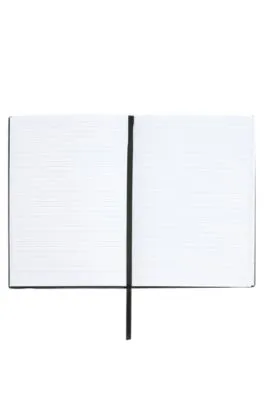 Cuaderno A5 cámel con estampado de monograma