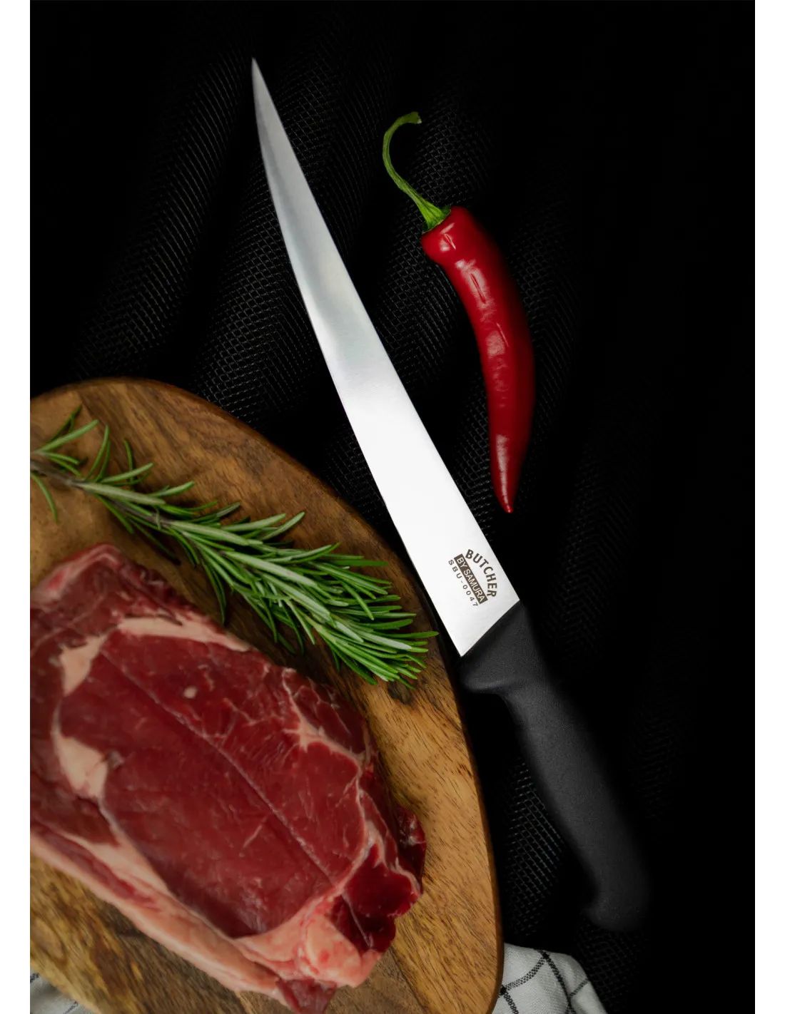 Cuchillo de carnicero Samura, hoja 210 mm.