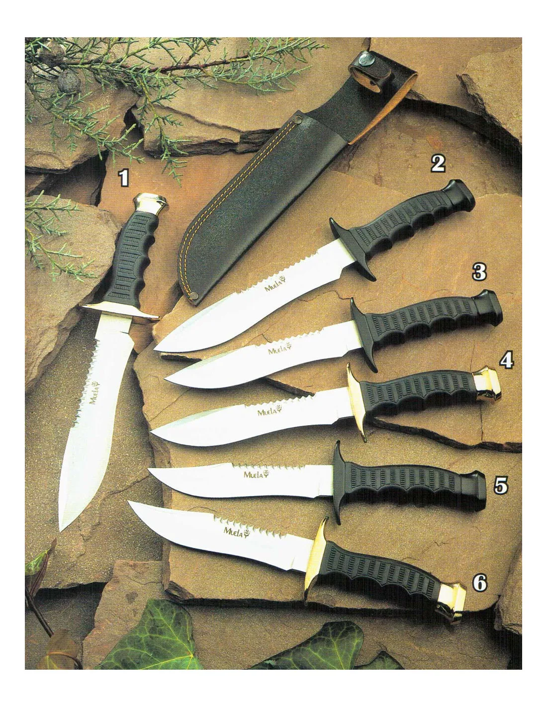Cuchillo tactical con puño de goma