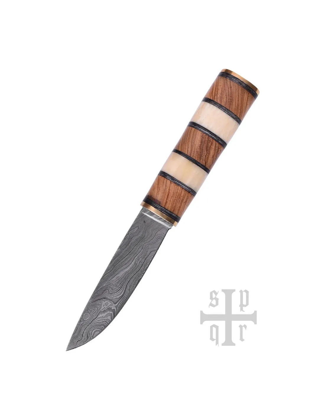 Cuchillo Vikingo Seax, Acero de Damasco