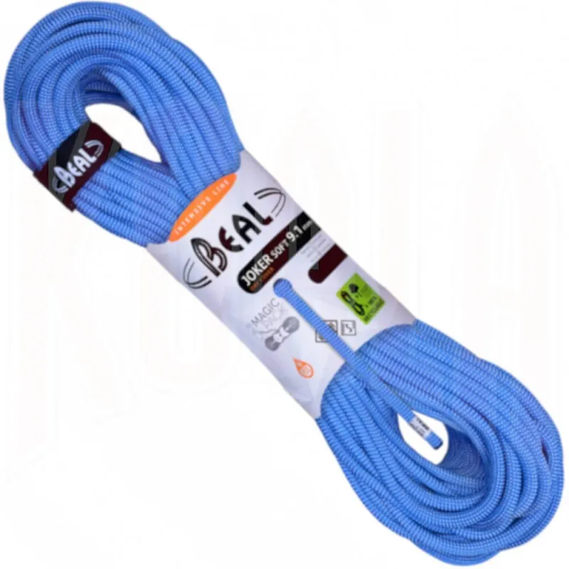 Cuerda para escalada JOKER SOFT DryCover 9'1mm  Beal