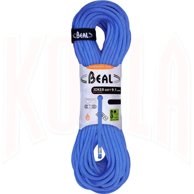 Cuerda para escalada JOKER SOFT DryCover 9'1mm  Beal