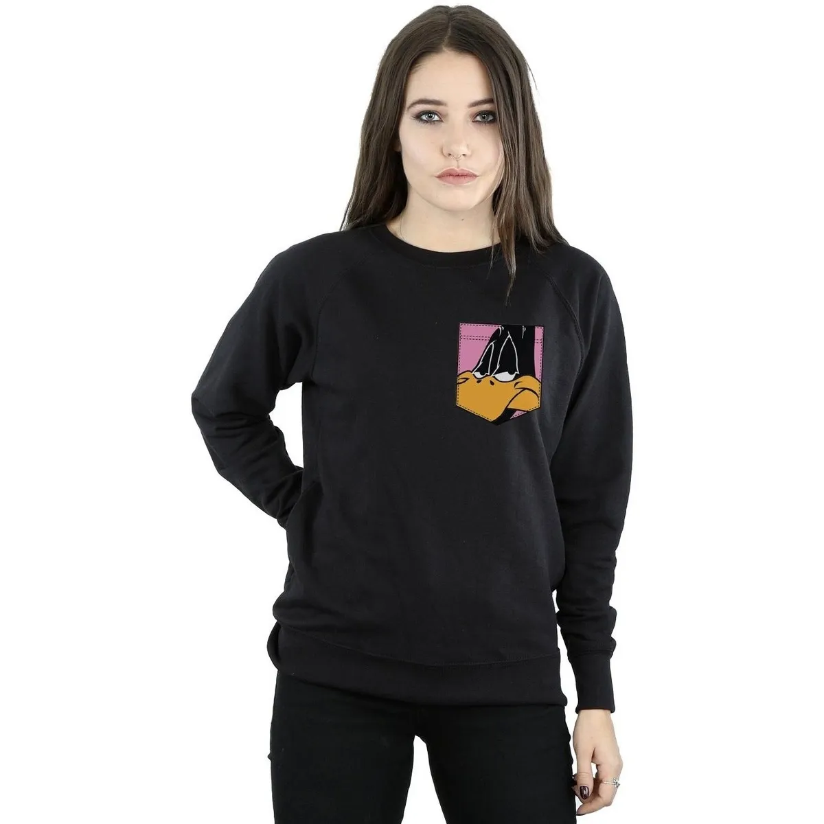 Daffy Duck Face Faux Pocket
