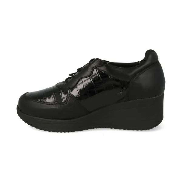 DEPORTIVAS CUÑA MUJER NEGRAS MOD. ATENEA