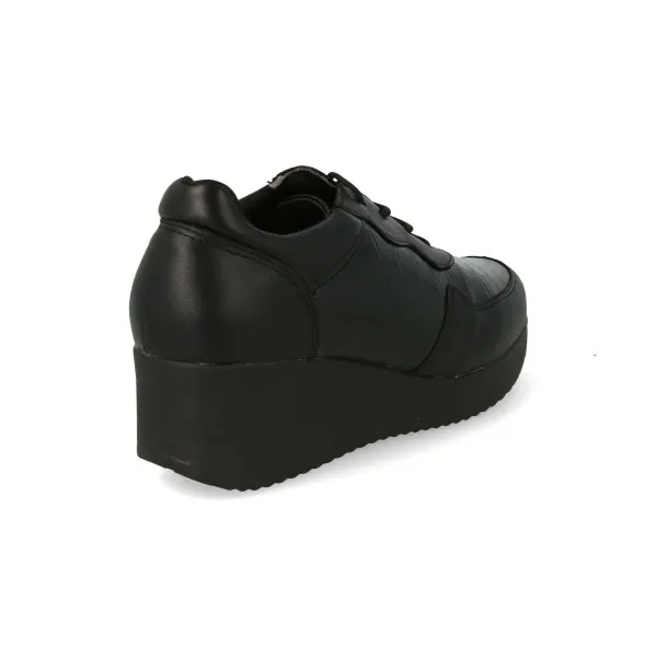 DEPORTIVAS CUÑA MUJER NEGRAS MOD. ATENEA