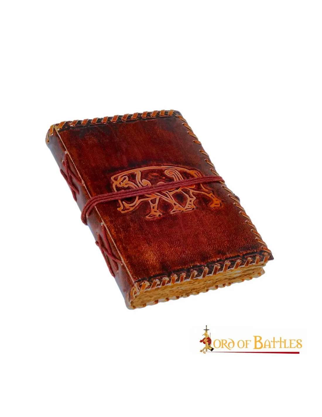 Diario de cuero medieval del Reino de Mercia