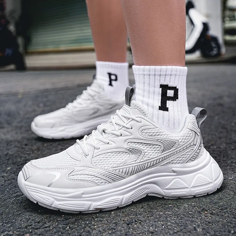 Diseñador de zapatillas para correr para hombres zapatillas de zapatillas de malla de entrenamiento negro de tenis de tenis de t