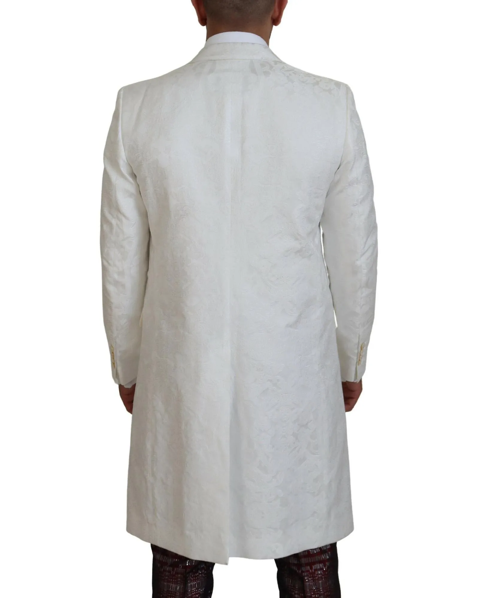 Dolce & Gabbana Floral Brocade Trench Coat Jacket