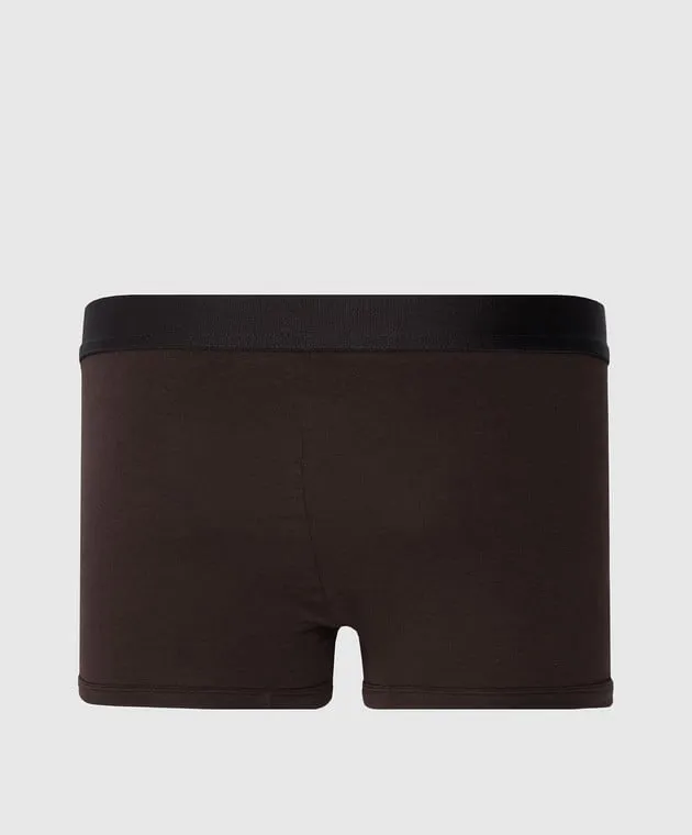 Dolce&Gabbana Brown logo boxer briefs
