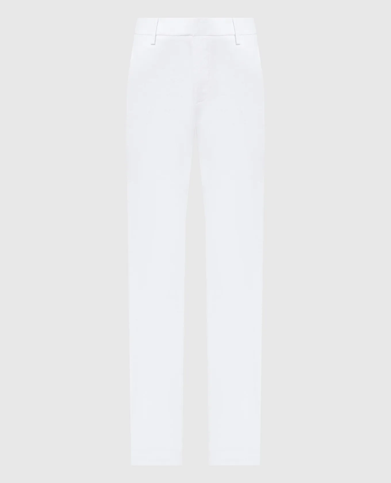 Dondup White Petty pants with linen