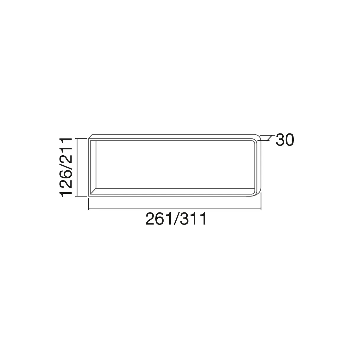 EDNA  BALDA PARA ESTANTERíA DE PARED
