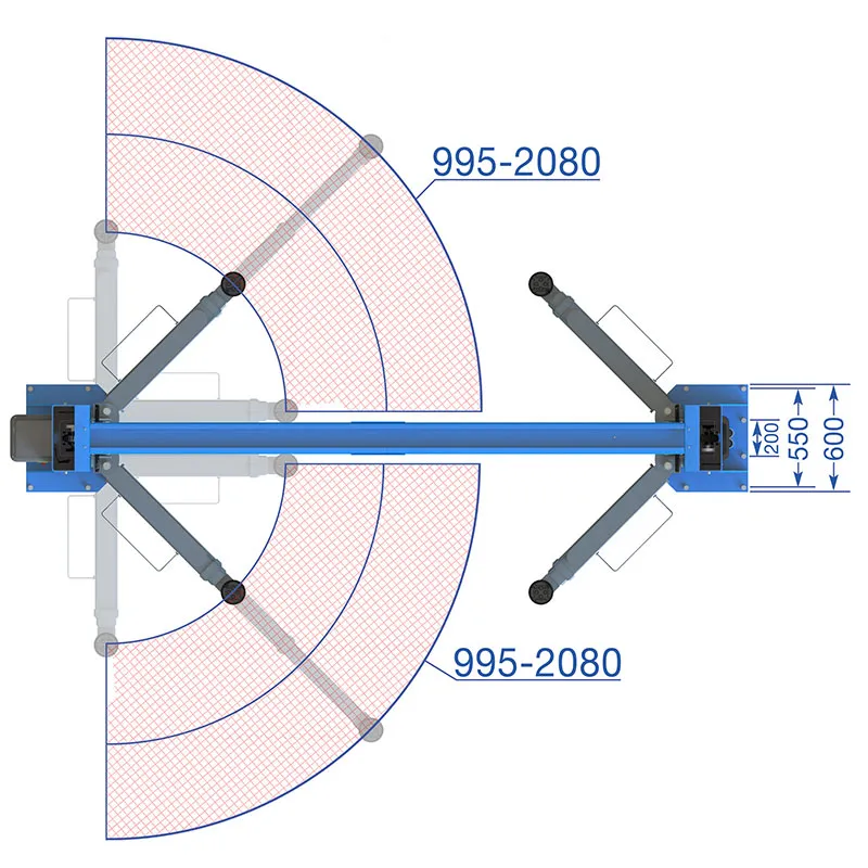 Elevador de 2 columnas TW 260 B4.5
