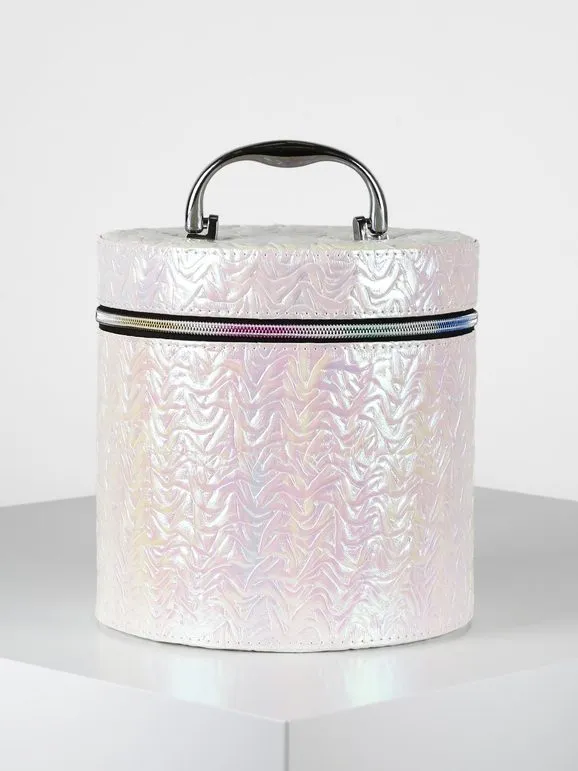 Em Beauty Neceser cilíndrico estampado grande