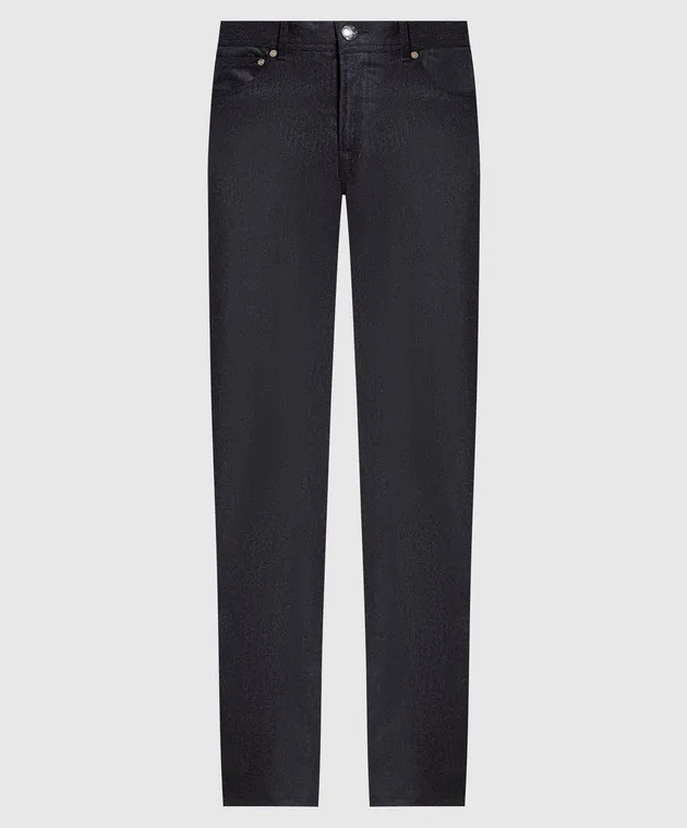 Enrico Mandelli Blue pants made of wool