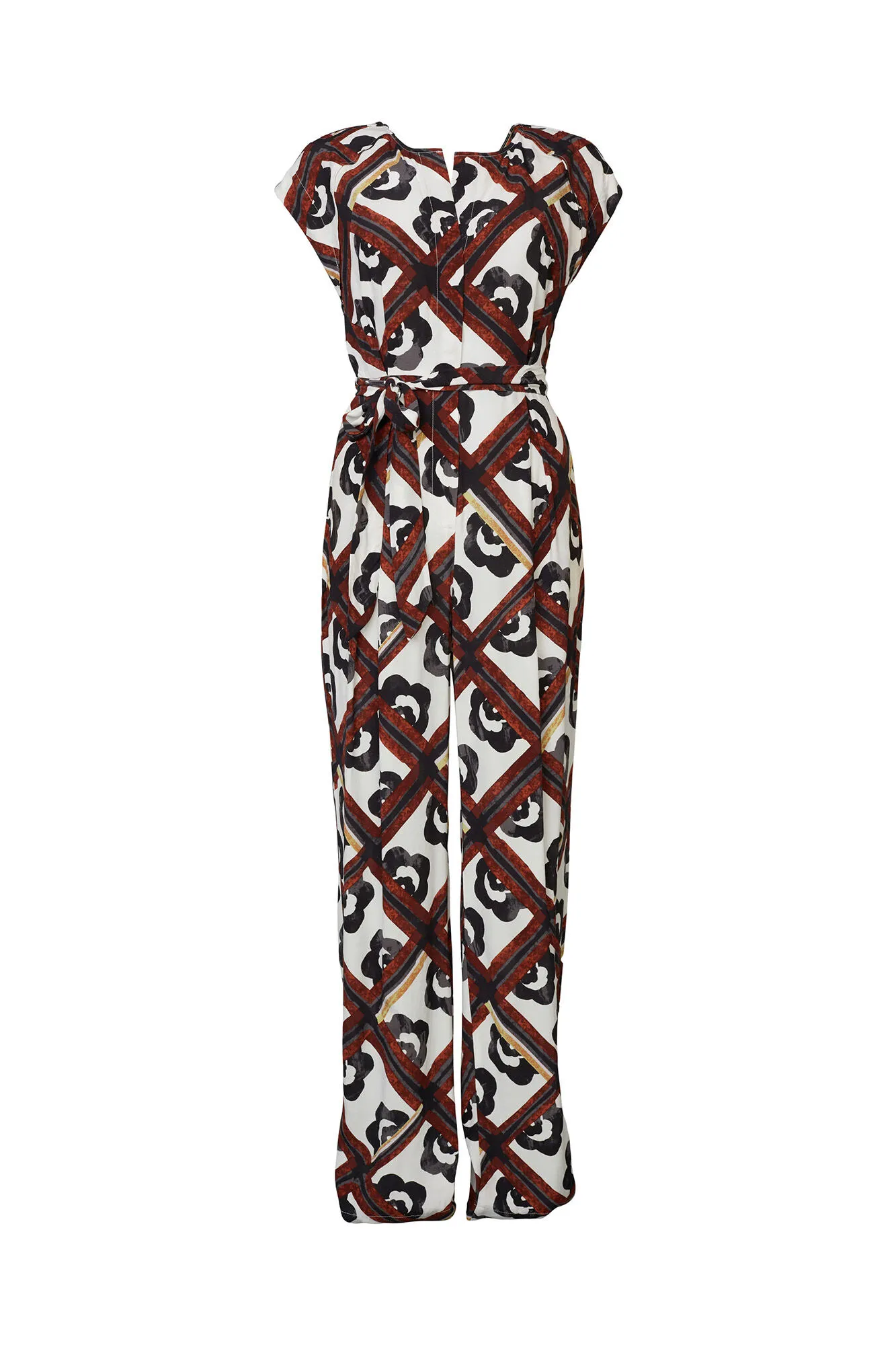 Esprit Mono estampado wide leg viscosa regular fit