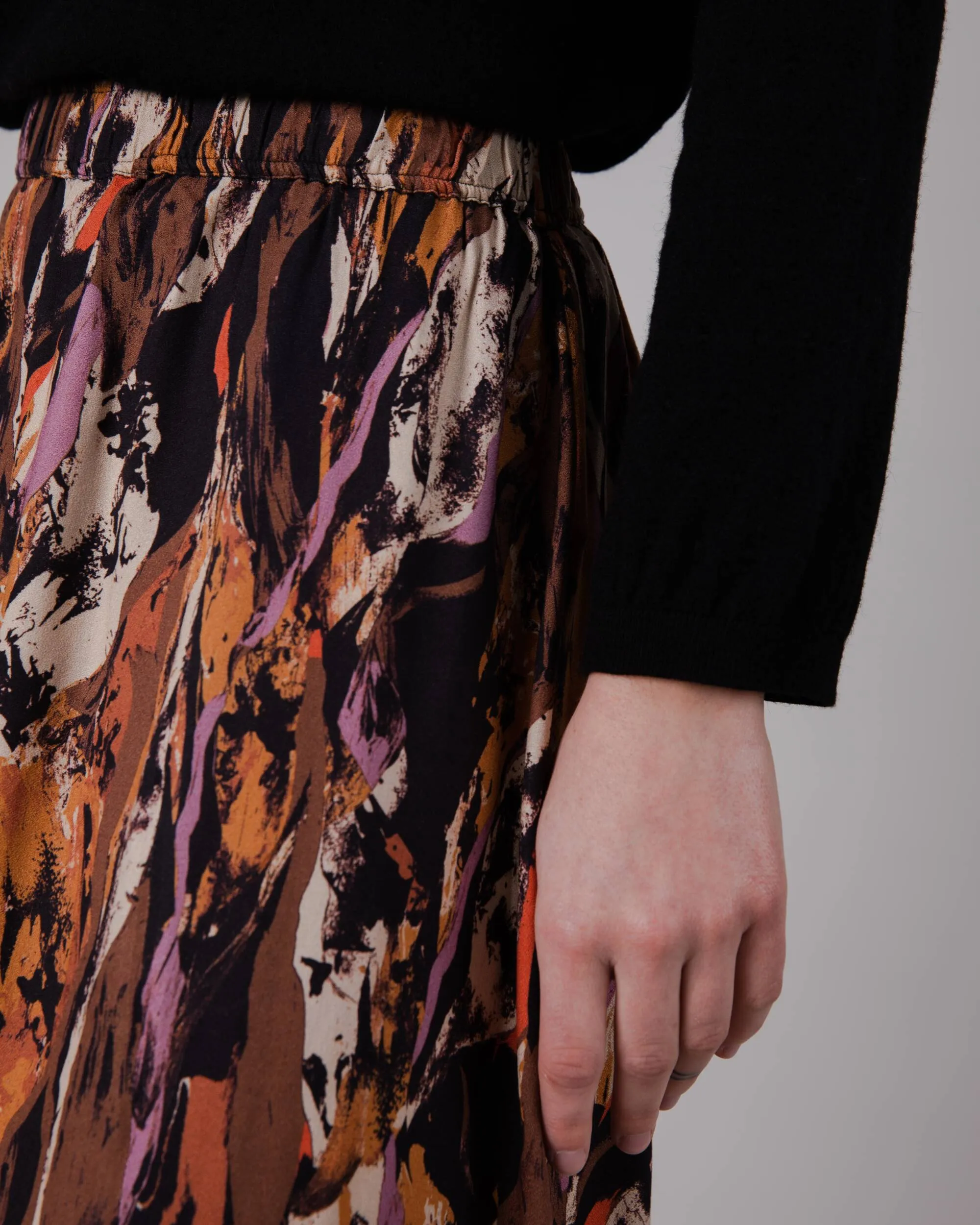 Etna Long Skirt Brown