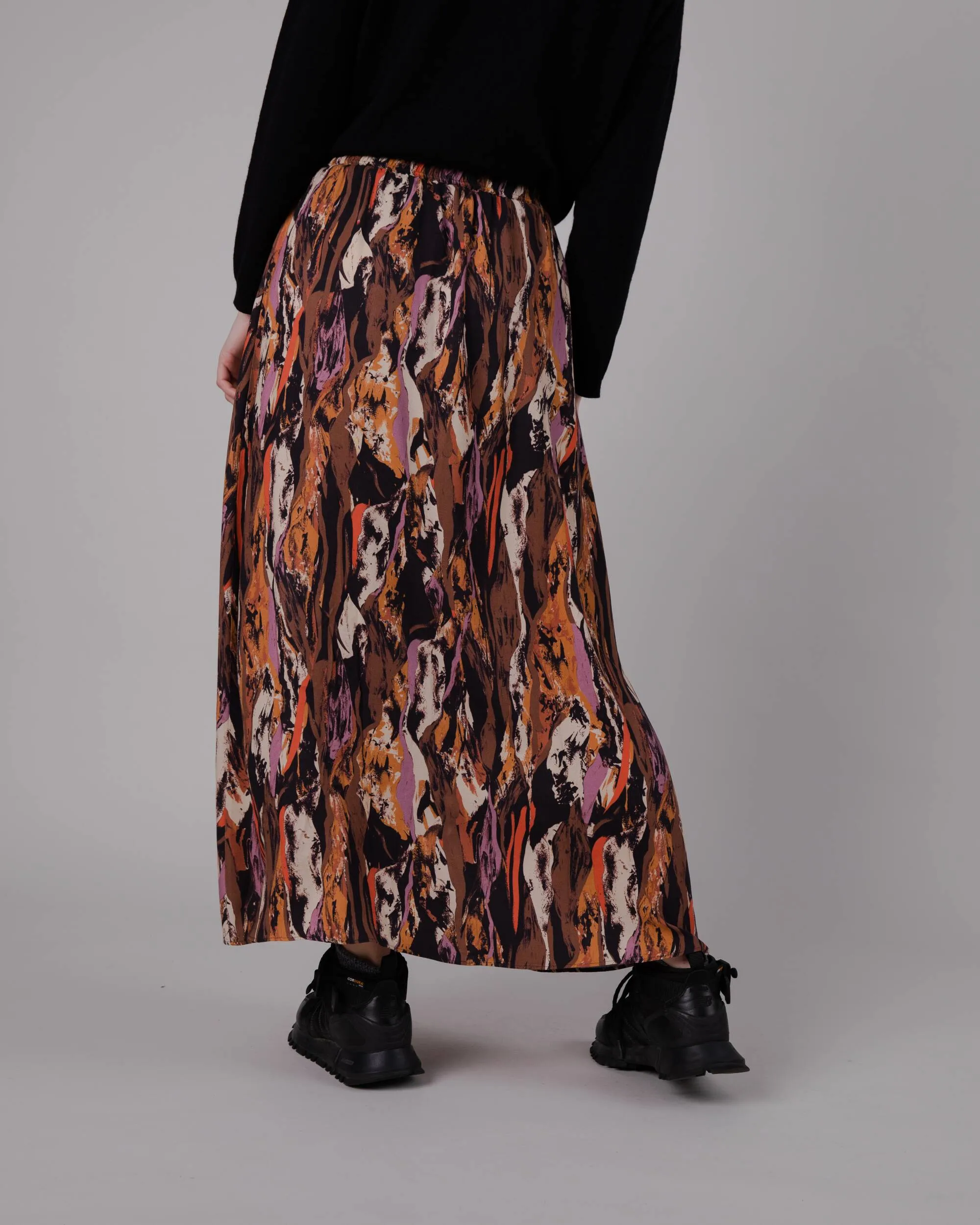 Etna Long Skirt Brown