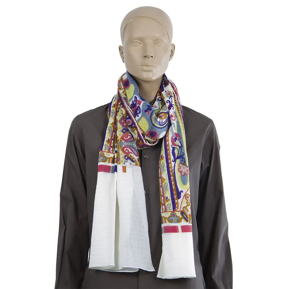 Etro Pañuelo Algodón y Seda Multicolor
