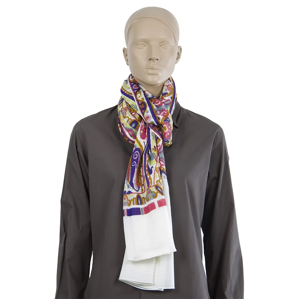 Etro Pañuelo Algodón y Seda Multicolor
