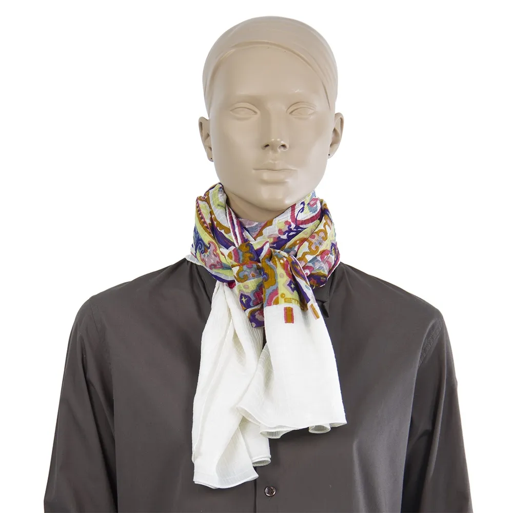 Etro Pañuelo Algodón y Seda Multicolor