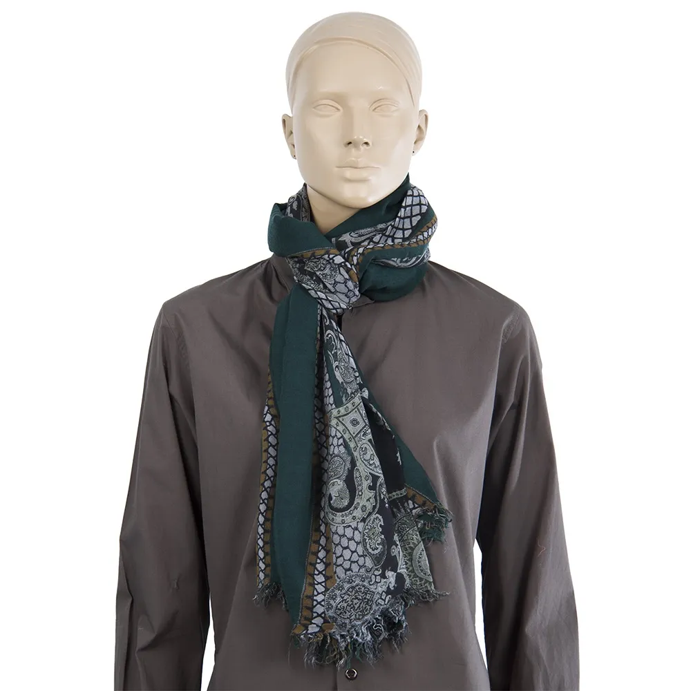 Etro Pañuelo Modal y Cashmere Verde