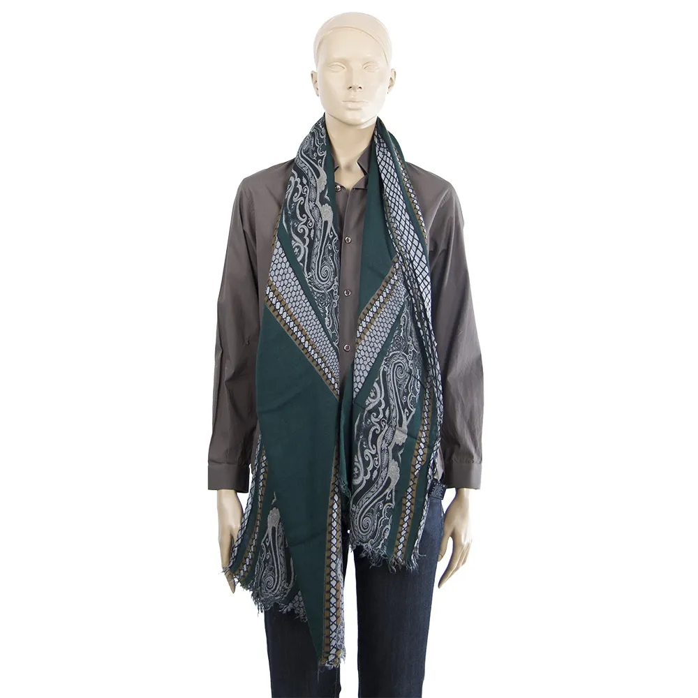 Etro Pañuelo Modal y Cashmere Verde