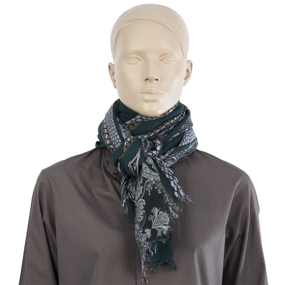 Etro Pañuelo Modal y Cashmere Verde