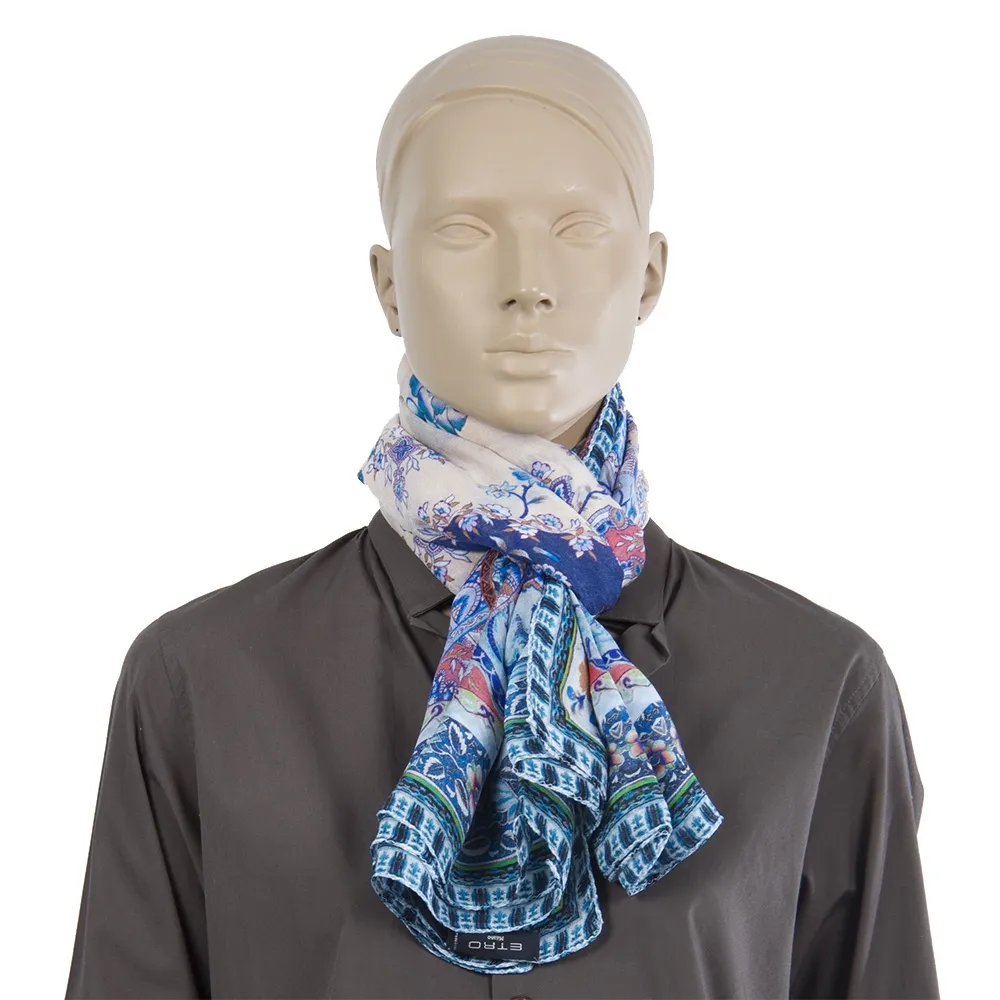 Etro Pañuelo Seda Estampado Gloral