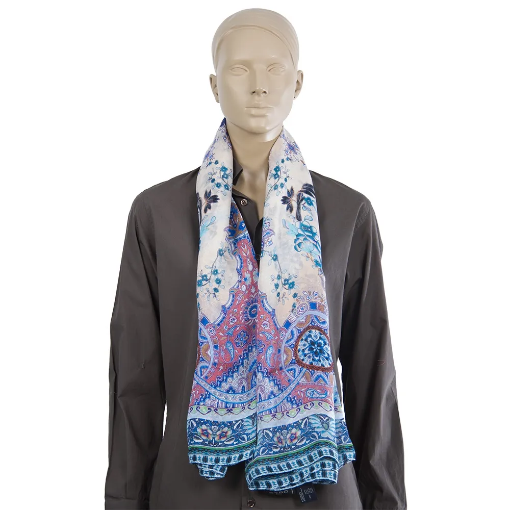 Etro Pañuelo Seda Estampado Gloral