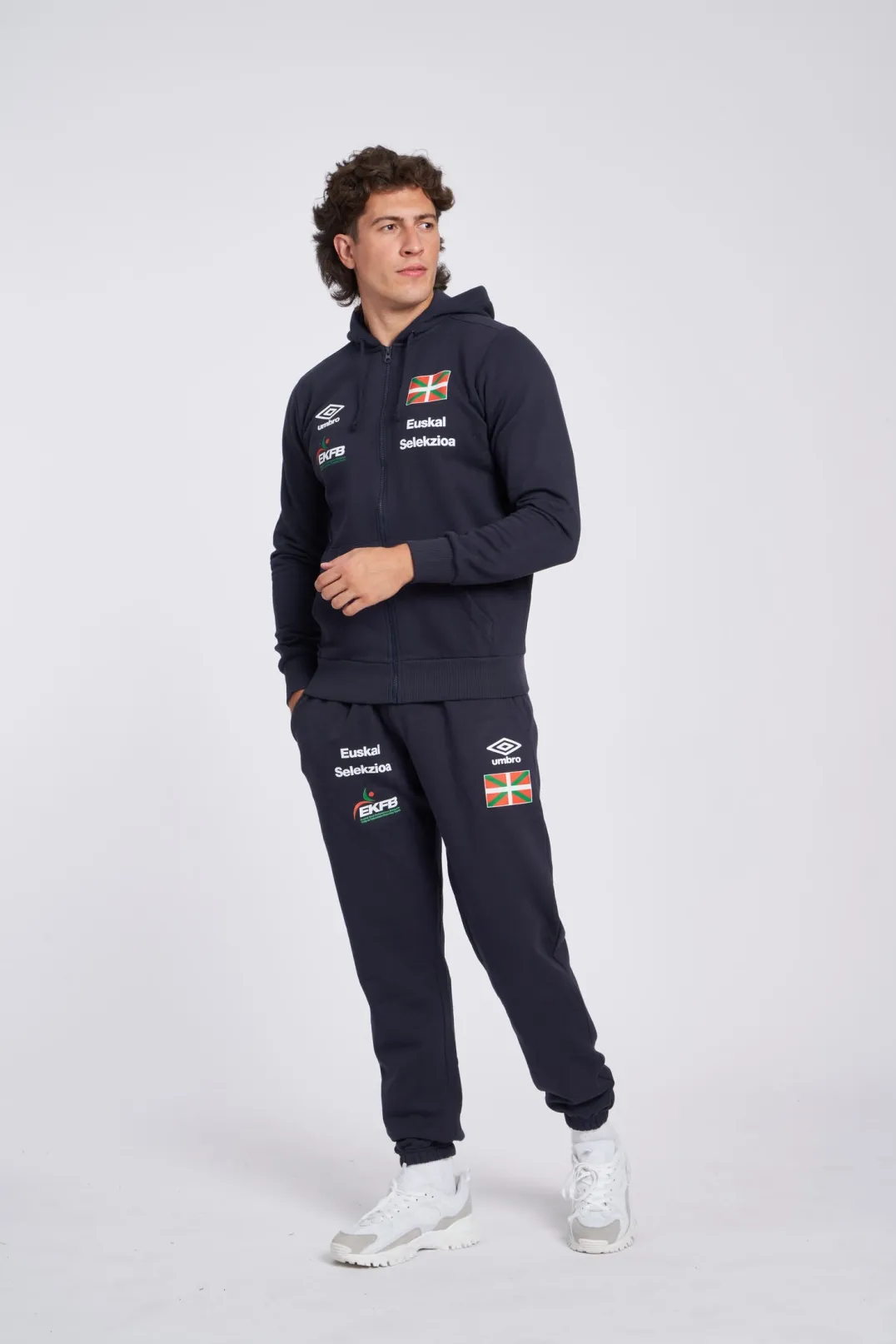 EUSKAL SELEKZIOA WALKING/22  ZIP JACKET NAVY