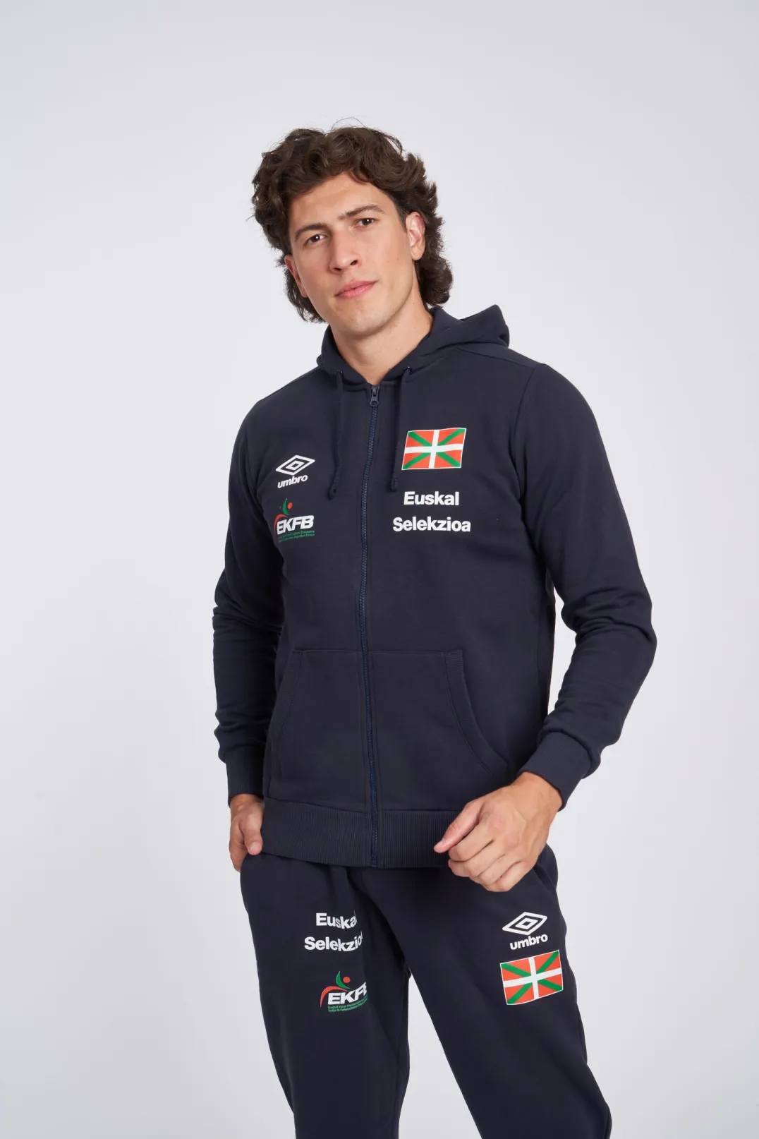 EUSKAL SELEKZIOA WALKING/22  ZIP JACKET NAVY