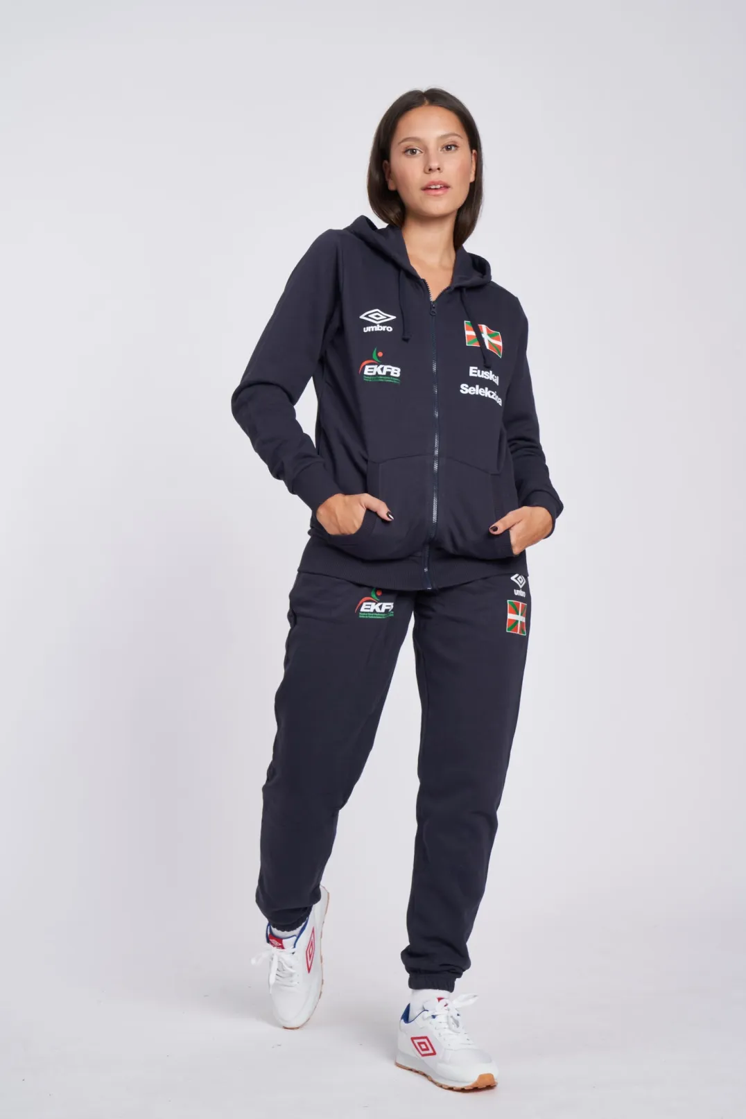 EUSKAL SELEKZIOA WALKING/22  ZIP JACKET NAVY